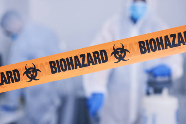 Professional Biohazard Cleanup technician working in Acushnet, MA